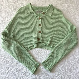 Urban Outfitters Lime Green Cardigan